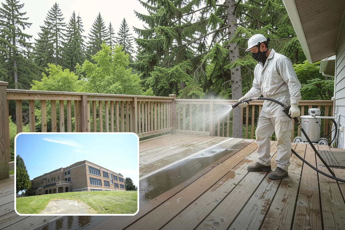 Pool Fence Cleaning in Maple Valley, King County, WA - Cleans glass, aluminum, and mesh fencing appropriately