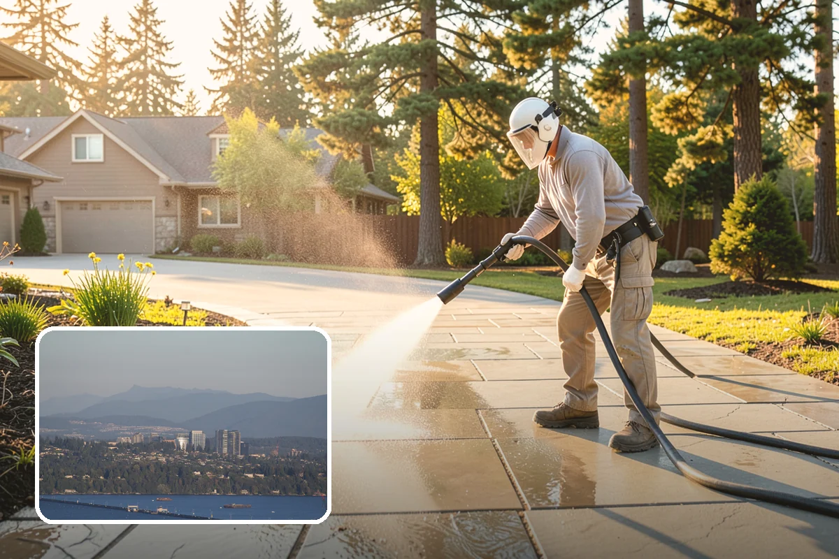 Pool Fence Cleaning in Medina, King County, WA - Cleans glass, aluminum, and mesh fencing appropriately