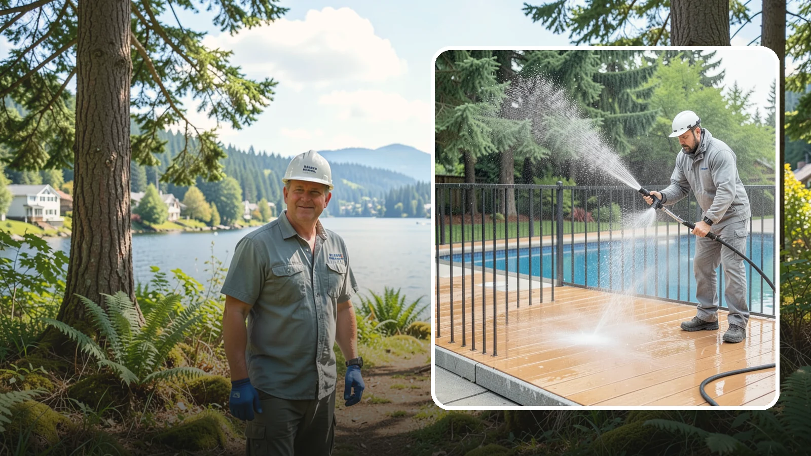 Pool Fence Cleaning in Milton, King County, WA - We clean pool safety fencing so aluminum, glass, or mesh barriers stay clear of the grime that dulls them in the wet season.