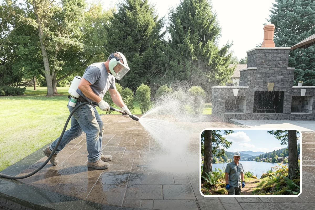 Pool Fence Cleaning in Milton, King County, WA - Cleans glass, aluminum, and mesh fencing appropriately