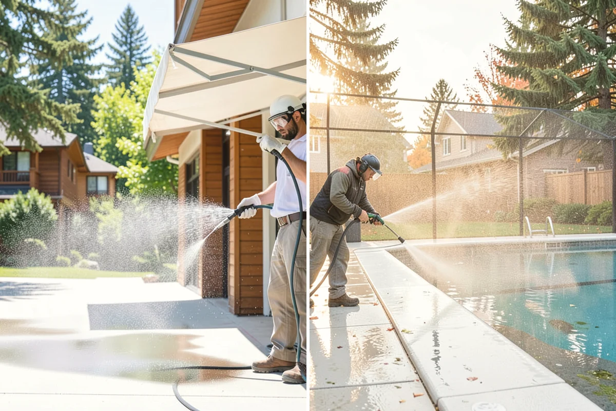 Pool Fence Cleaning in Monroe, Snohomish County, WA - Identify the fence material and hardware type