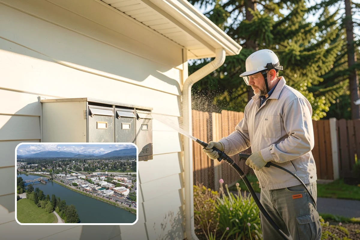 Pool Fence Cleaning in Mount Vernon, Skagit County, WA - Cleans glass, aluminum, and mesh fencing appropriately