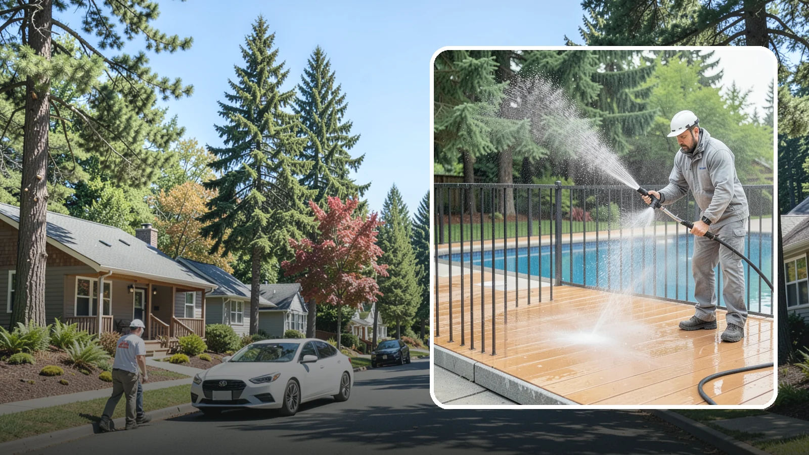Pool Fence Cleaning in Orting, Pierce County, WA - We clean pool safety fencing so aluminum, glass, or mesh barriers stay clear of the grime that dulls them in the wet season.
