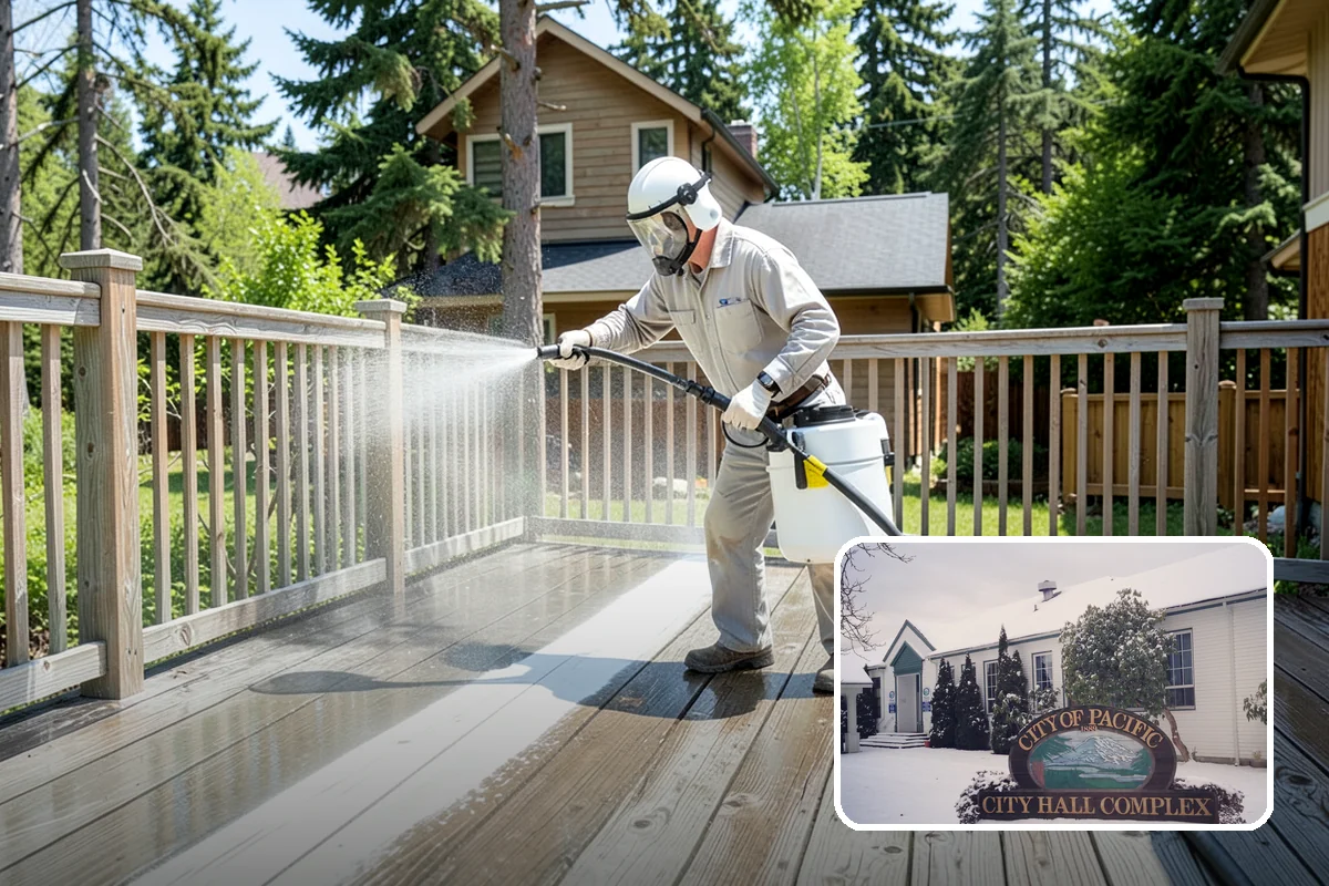 Pool Fence Cleaning in Pacific, King County, WA - Cleans glass, aluminum, and mesh fencing appropriately