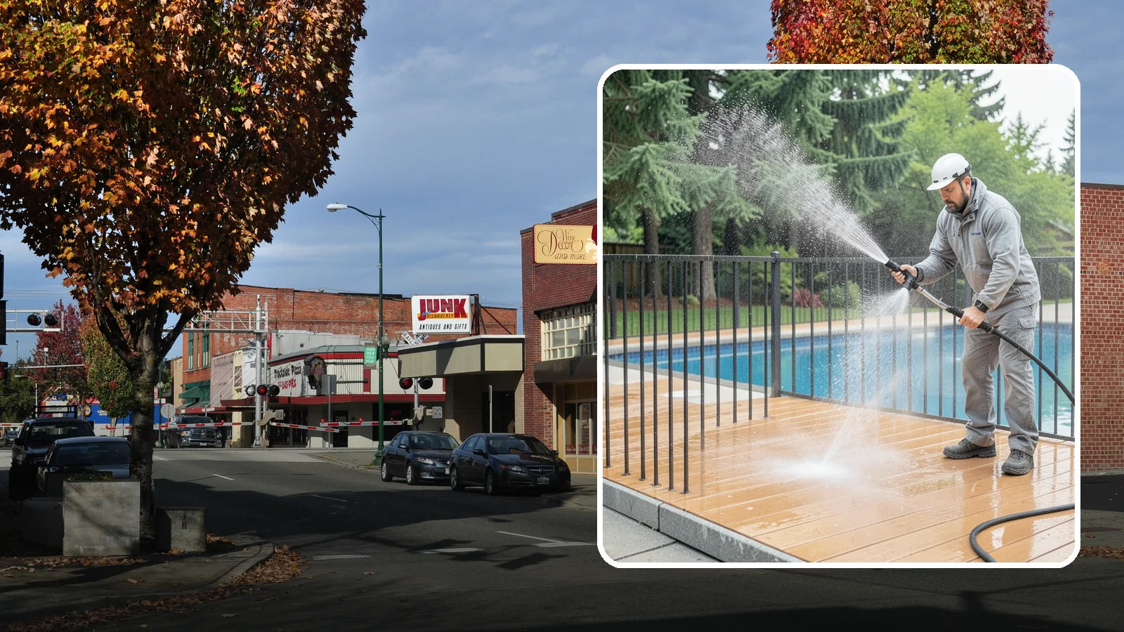 Pool Fence Cleaning in Puyallup, Pierce County, WA - We clean pool safety fencing so aluminum, glass, or mesh barriers stay clear of the grime that dulls them in the wet season.