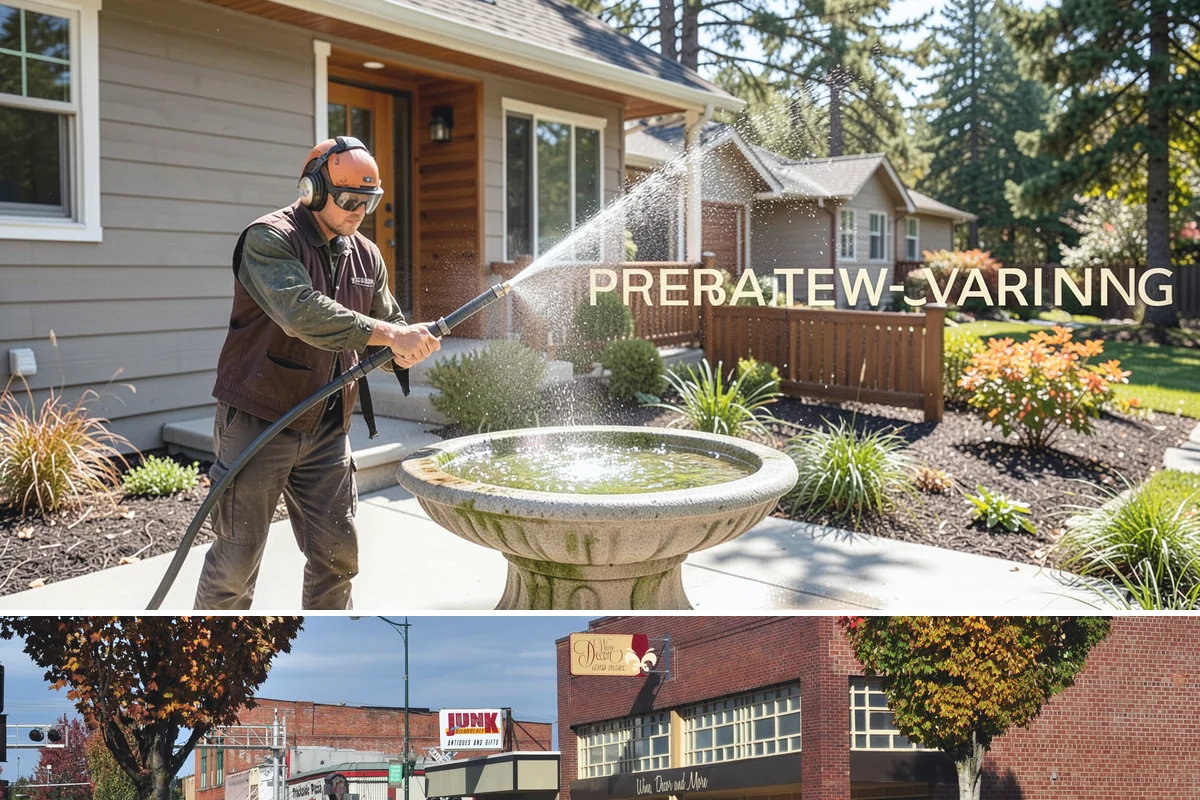 Pool Fence Cleaning in Puyallup, Pierce County, WA - A spring cleaning readies the fence for a summer of clear, safe sightlines to the pool.