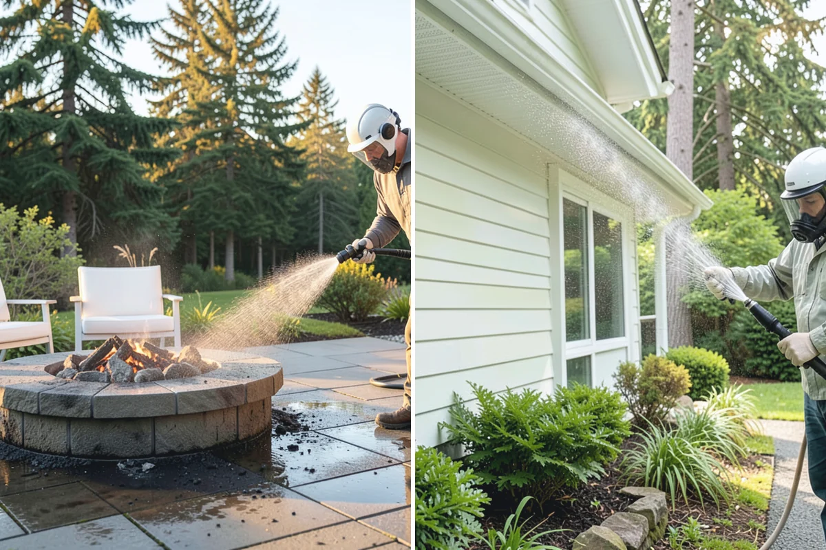 Pool Fence Cleaning in Redmond, King County, WA - Identify the fence material and hardware type