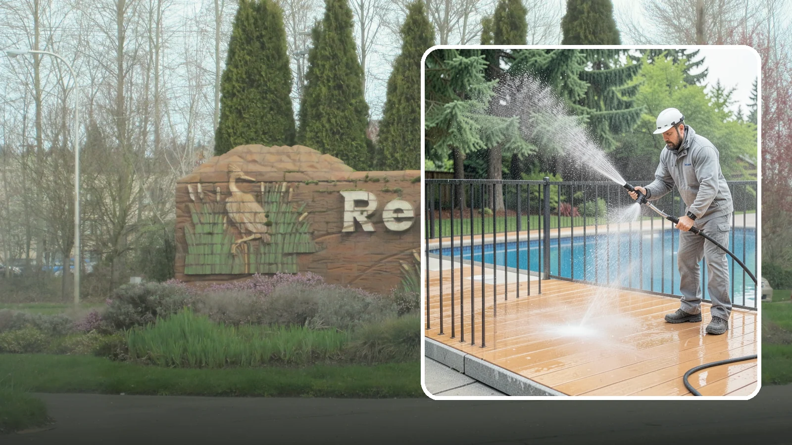 Pool Fence Cleaning in Renton, King County, WA - We clean pool safety fencing so aluminum, glass, or mesh barriers stay clear of the grime that dulls them in the wet season.