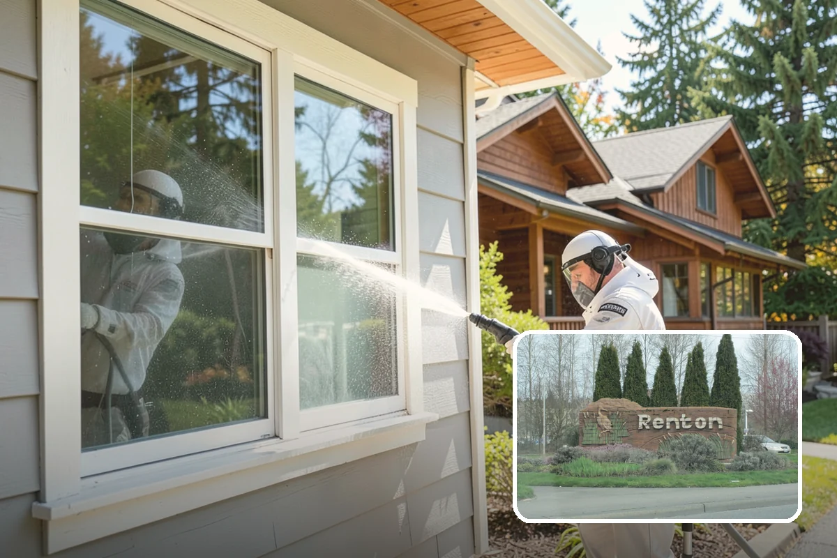 Pool Fence Cleaning in Renton, King County, WA - Cleans glass, aluminum, and mesh fencing appropriately