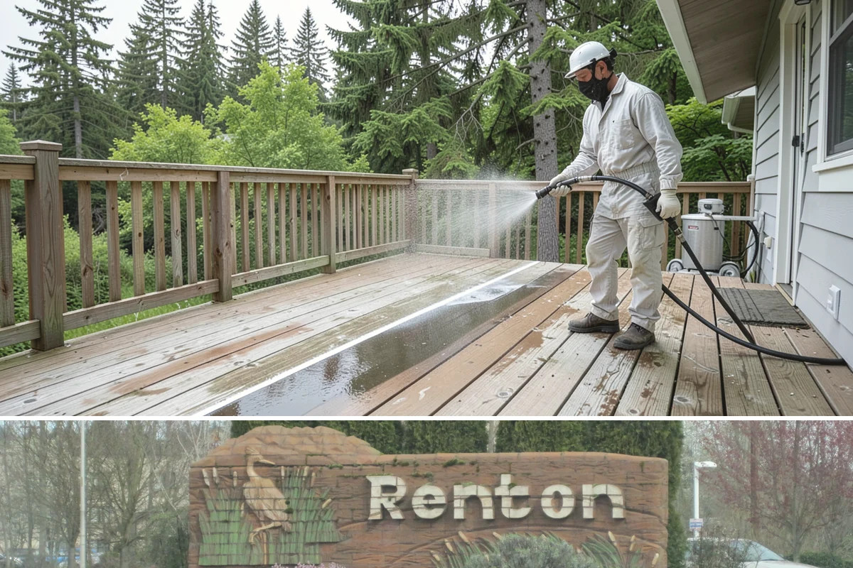 Pool Fence Cleaning in Renton, King County, WA - A spring cleaning readies the fence for a summer of clear, safe sightlines to the pool.