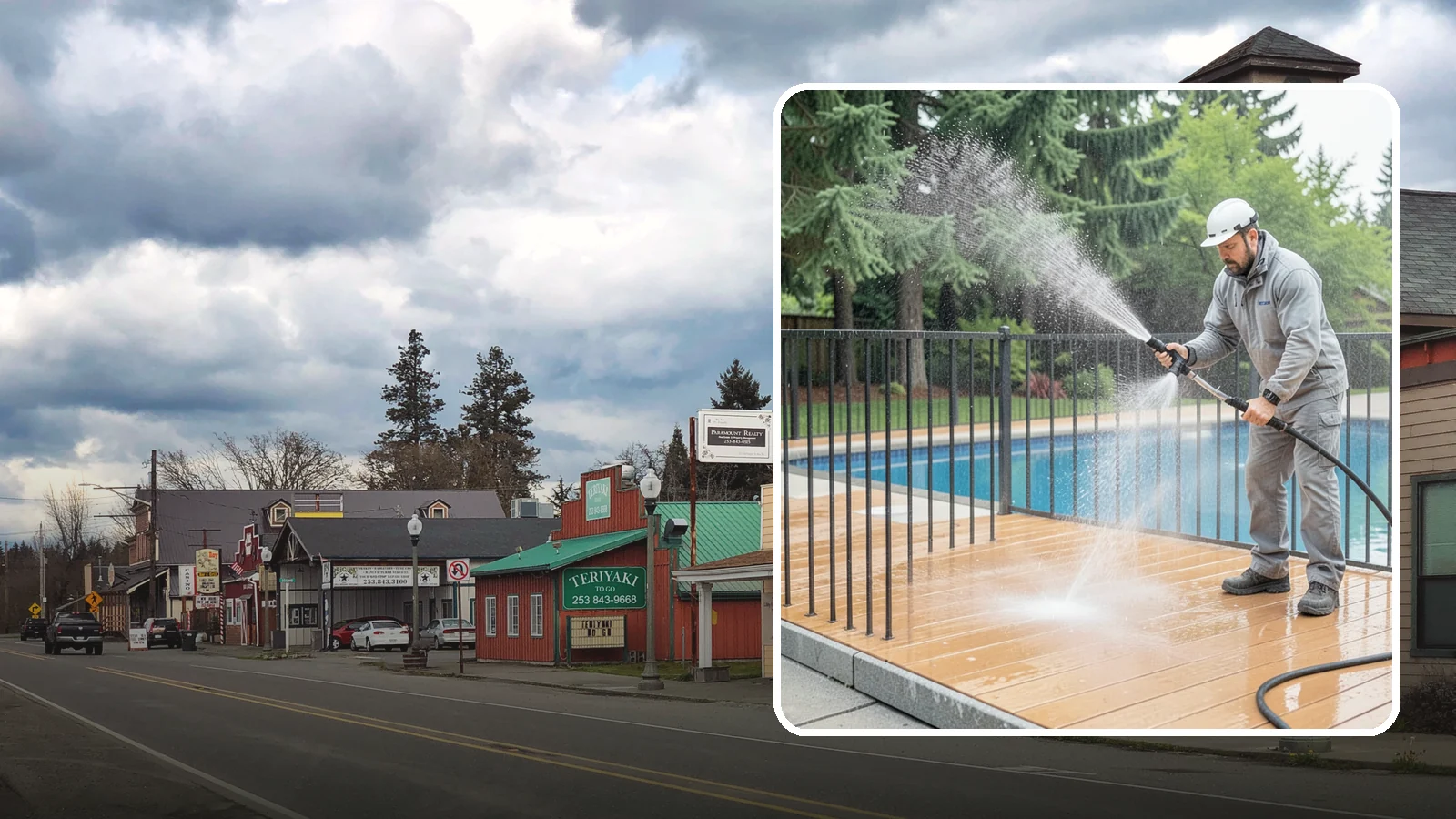 Pool Fence Cleaning in Roy, Pierce County, WA - We clean pool safety fencing so aluminum, glass, or mesh barriers stay clear of the grime that dulls them in the wet season.