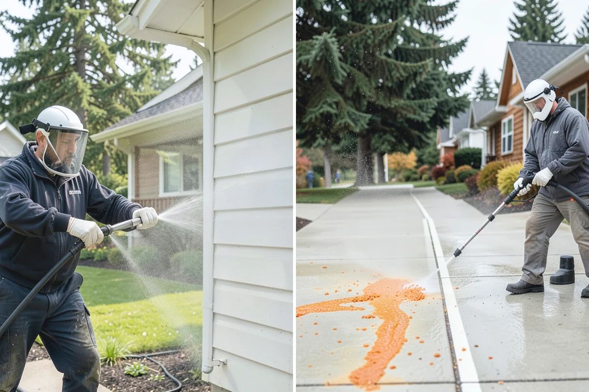 Pool Fence Cleaning in Roy, Pierce County, WA - Identify the fence material and hardware type