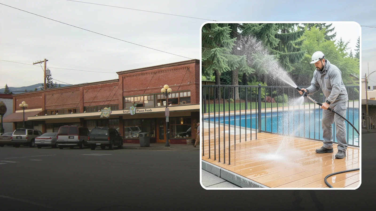 Pool Fence Cleaning in Sedro-Woolley, Skagit County, WA - We clean pool safety fencing so aluminum, glass, or mesh barriers stay clear of the grime that dulls them in the wet season.