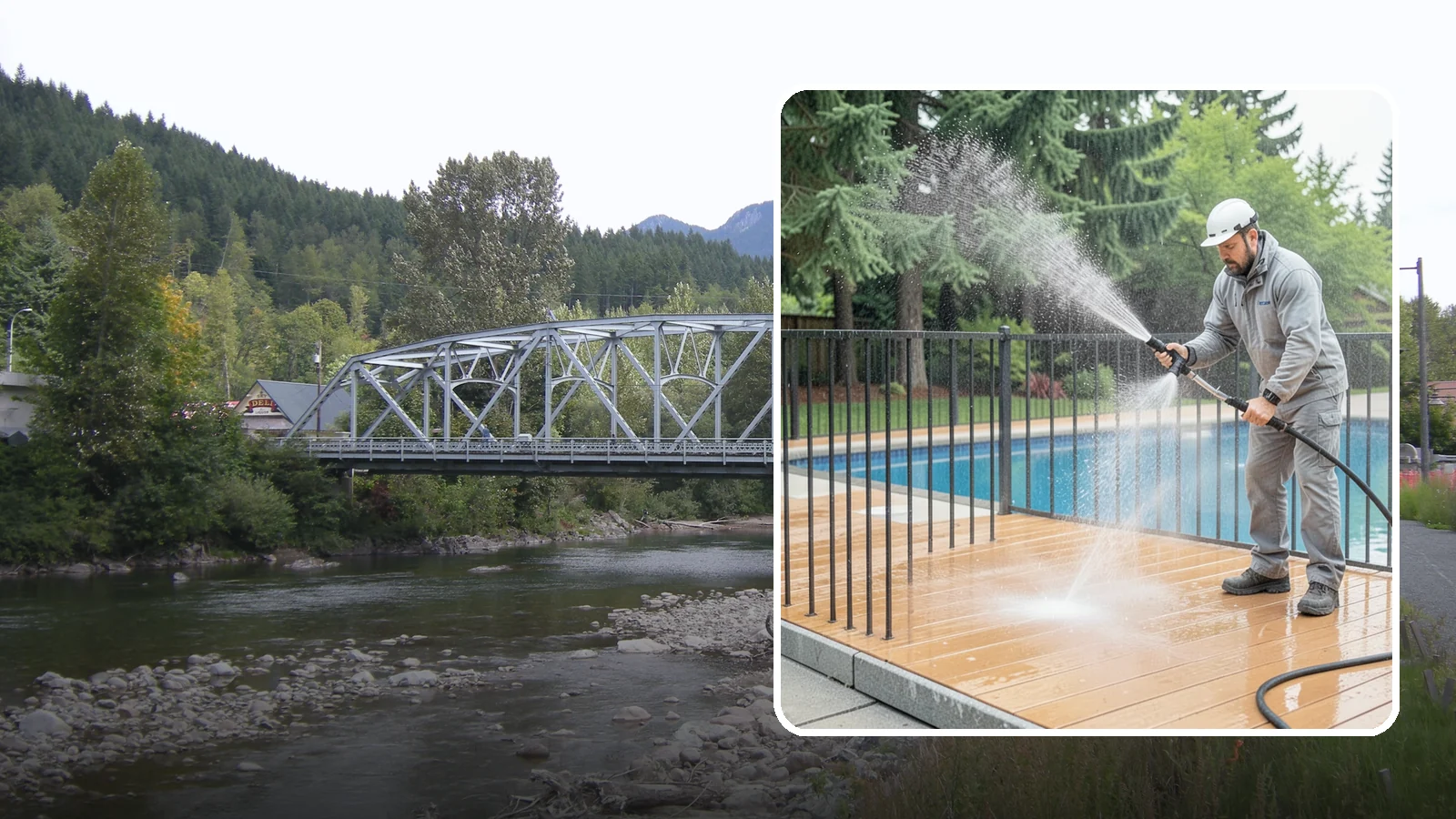 Pool Fence Cleaning in Skykomish, King County, WA - We clean pool safety fencing so aluminum, glass, or mesh barriers stay clear of the grime that dulls them in the wet season.