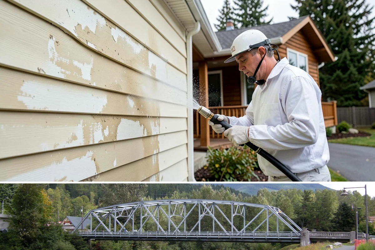 Pool Fence Cleaning in Skykomish, King County, WA - A spring cleaning readies the fence for a summer of clear, safe sightlines to the pool.