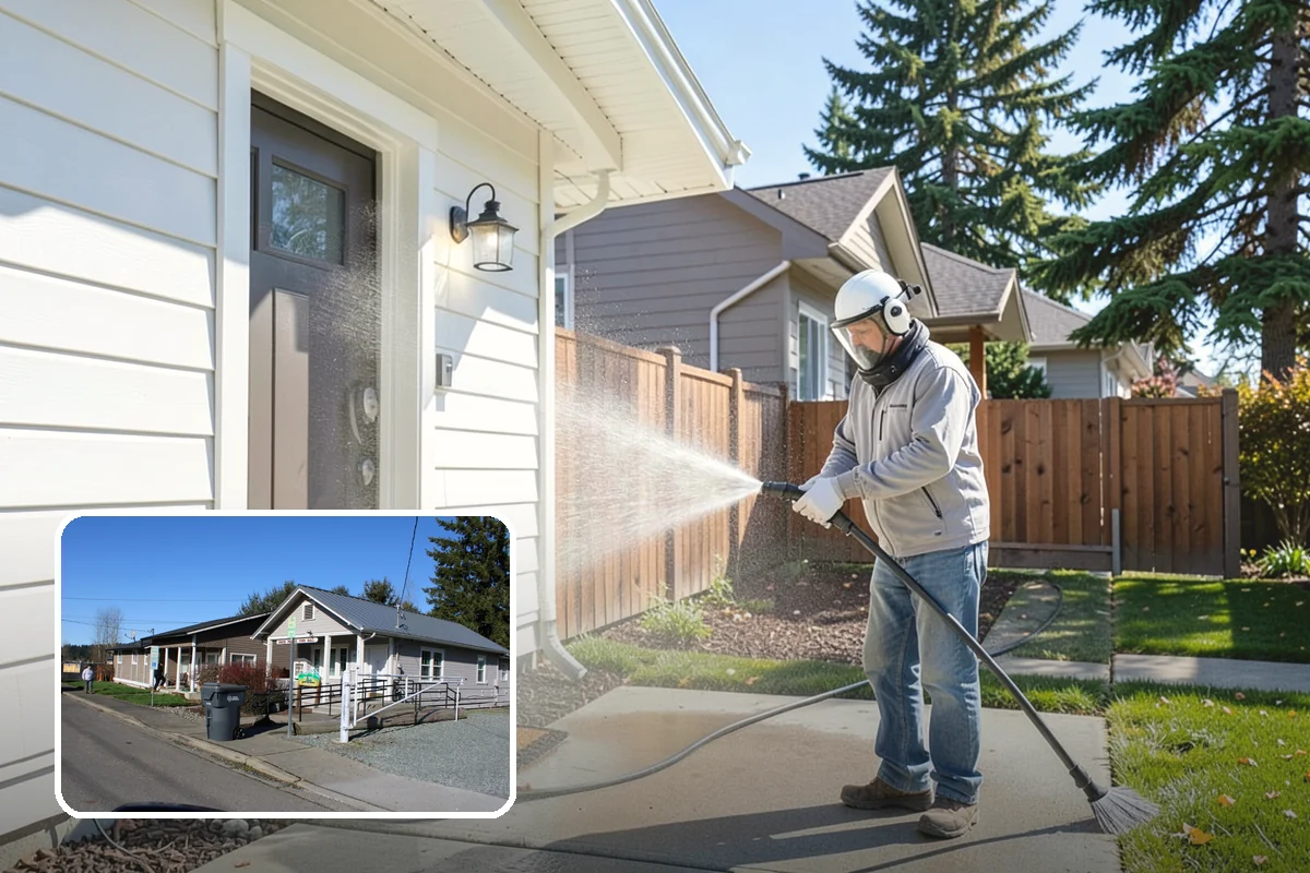 Pool Fence Cleaning in South Prairie, Pierce County, WA - Cleans glass, aluminum, and mesh fencing appropriately