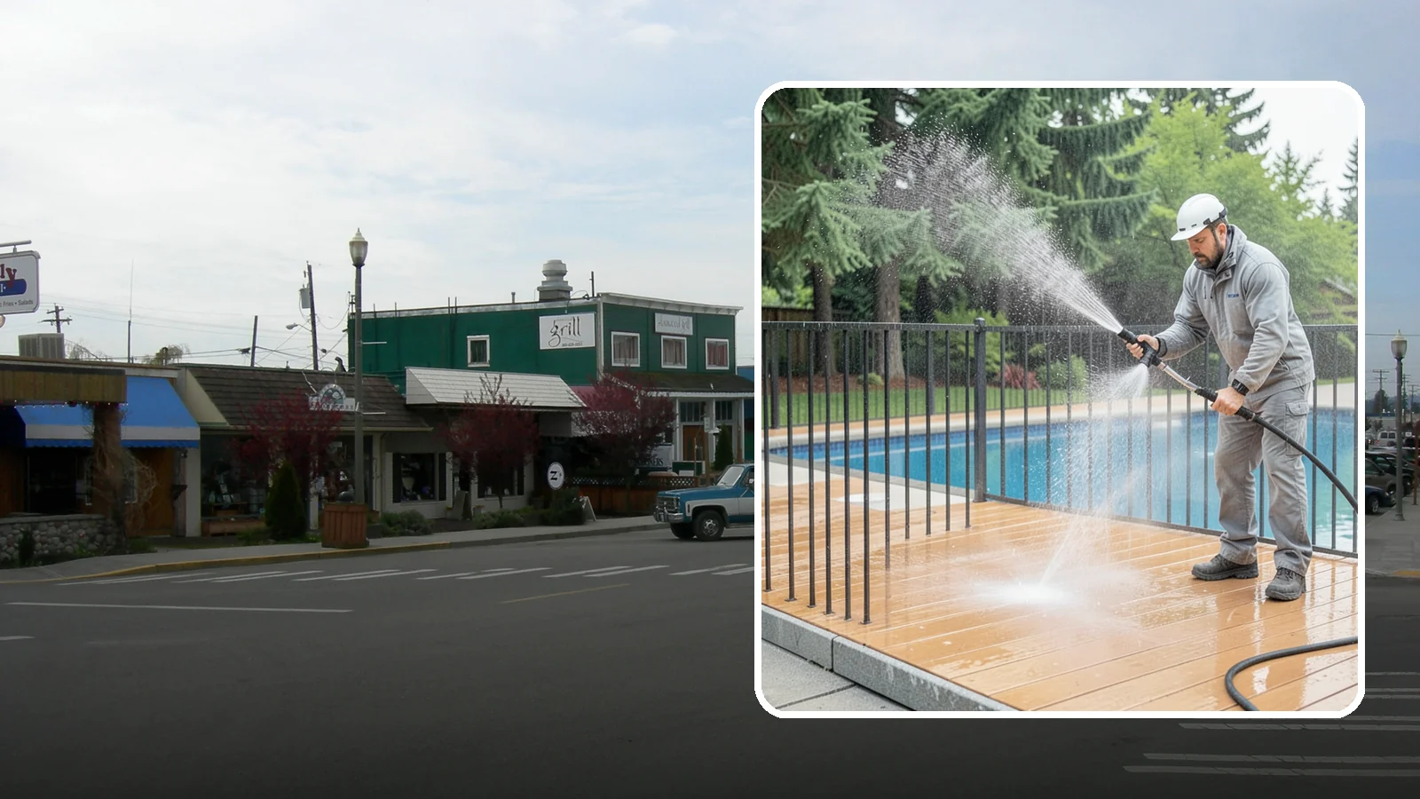 Pool Fence Cleaning in Stanwood, Snohomish County, WA - We clean pool safety fencing so aluminum, glass, or mesh barriers stay clear of the grime that dulls them in the wet season.
