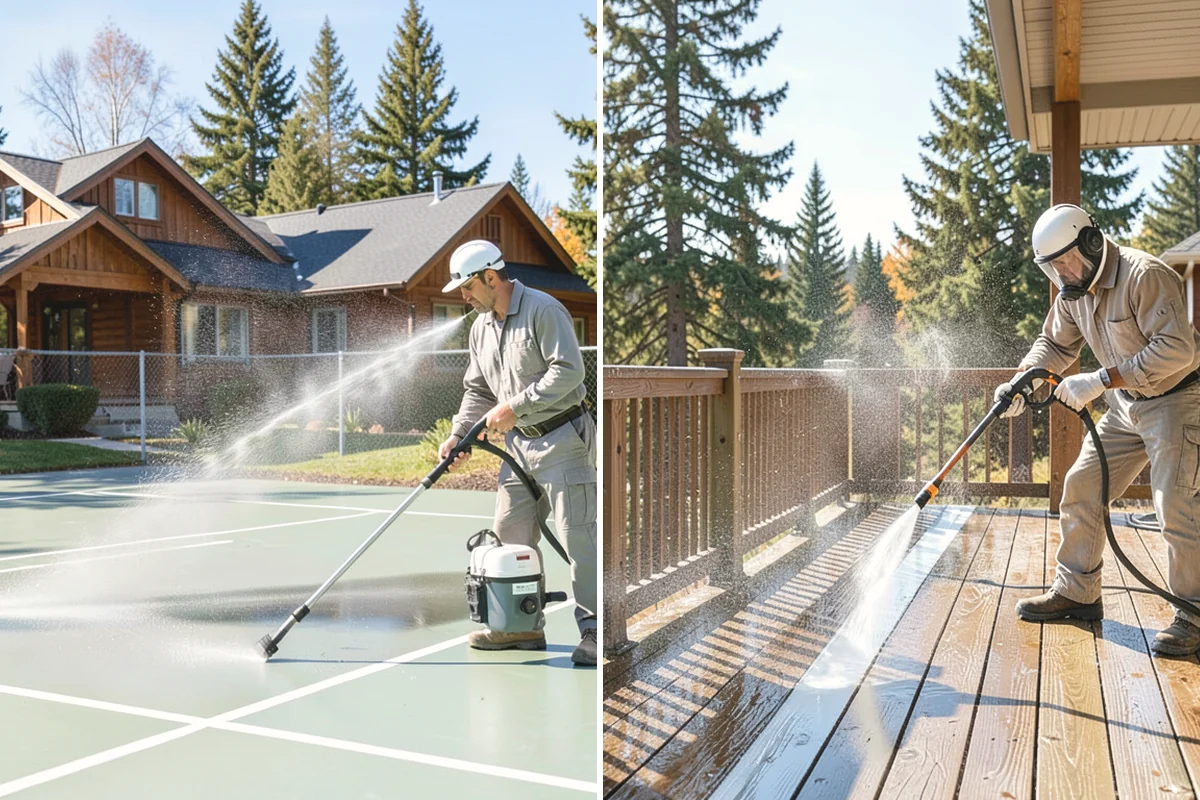 Pool Fence Cleaning in Yarrow Point, King County, WA - Identify the fence material and hardware type