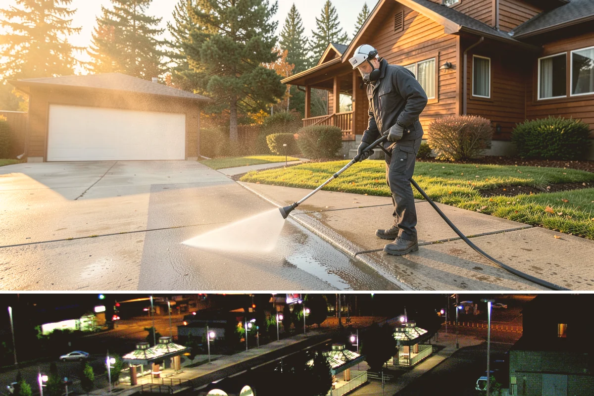 Porch Cleaning in Auburn, King County, WA - Late spring is prime for porch cleaning, clearing winter moss and spring pollen just as outdoor season begins.