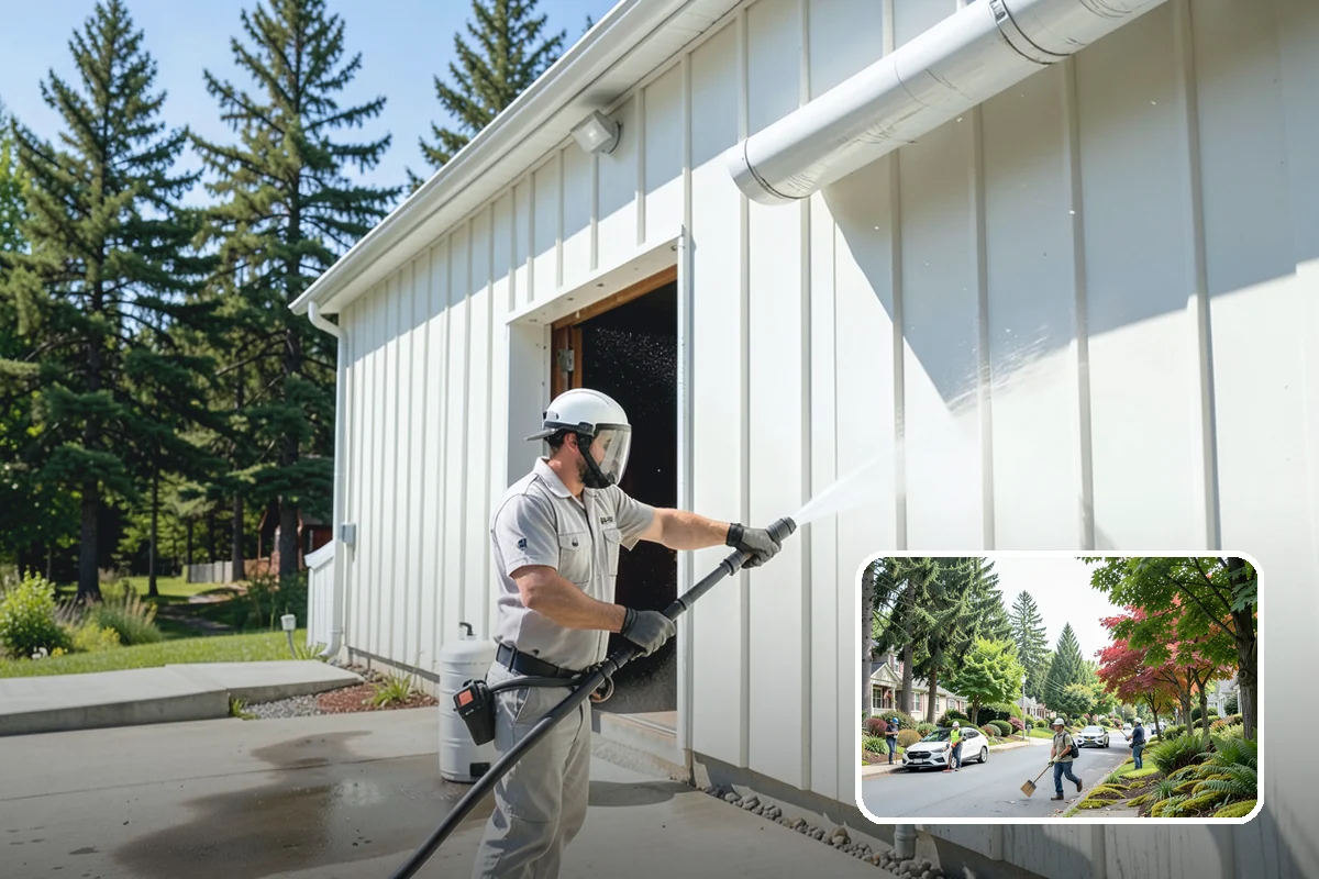 Porch Cleaning in Beaux Arts Village, King County, WA - Removes moss and slick film from high-traffic porch floors