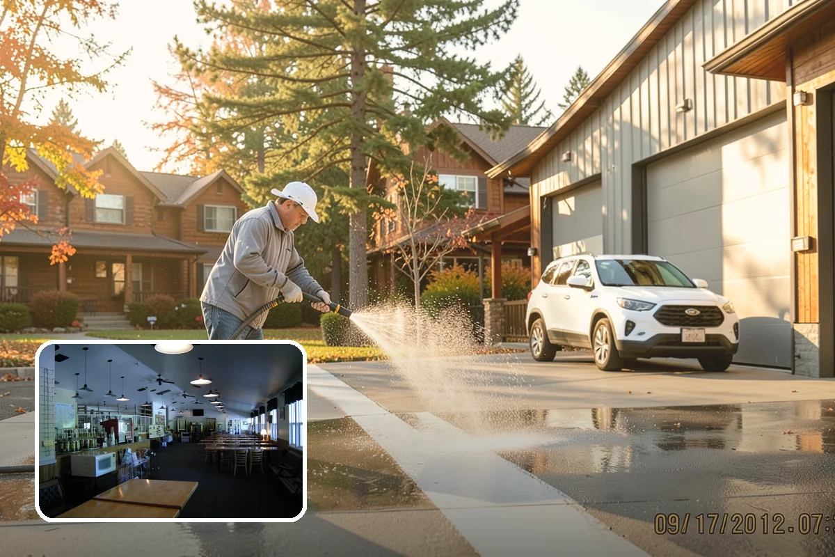 Porch Cleaning in Black Diamond, King County, WA - Removes moss and slick film from high-traffic porch floors