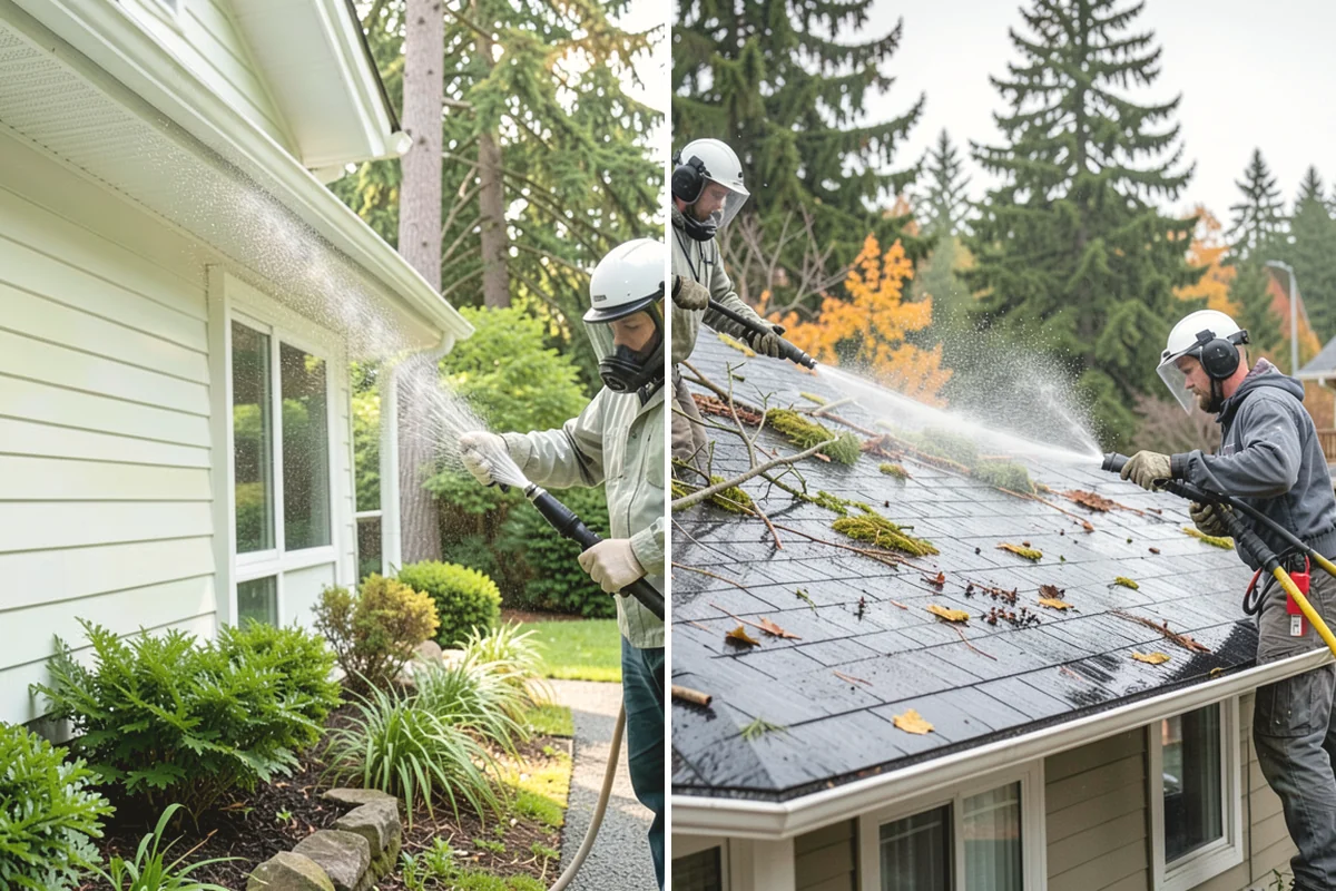 Porch Cleaning in Black Diamond, King County, WA - Clear furniture, mats, and loose debris from the porch