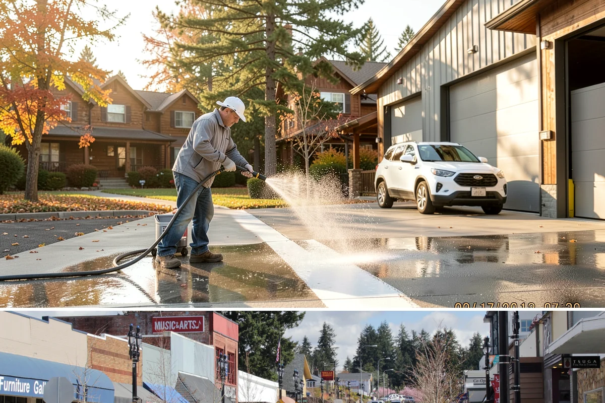 Porch Cleaning in Bothell, King County, WA - Late spring is prime for porch cleaning, clearing winter moss and spring pollen just as outdoor season begins.