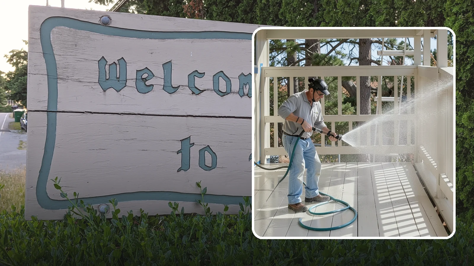Porch Cleaning in Brier, Snohomish County, WA - We wash porch floors, ceilings, and posts to lift the moss, mud, and pollen that dull this high-traffic entry.