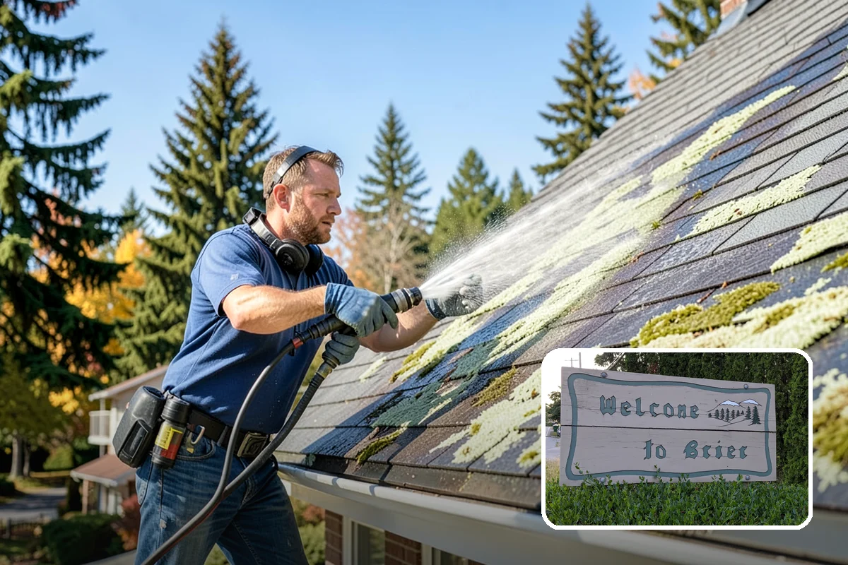 Porch Cleaning in Brier, Snohomish County, WA - Removes moss and slick film from high-traffic porch floors