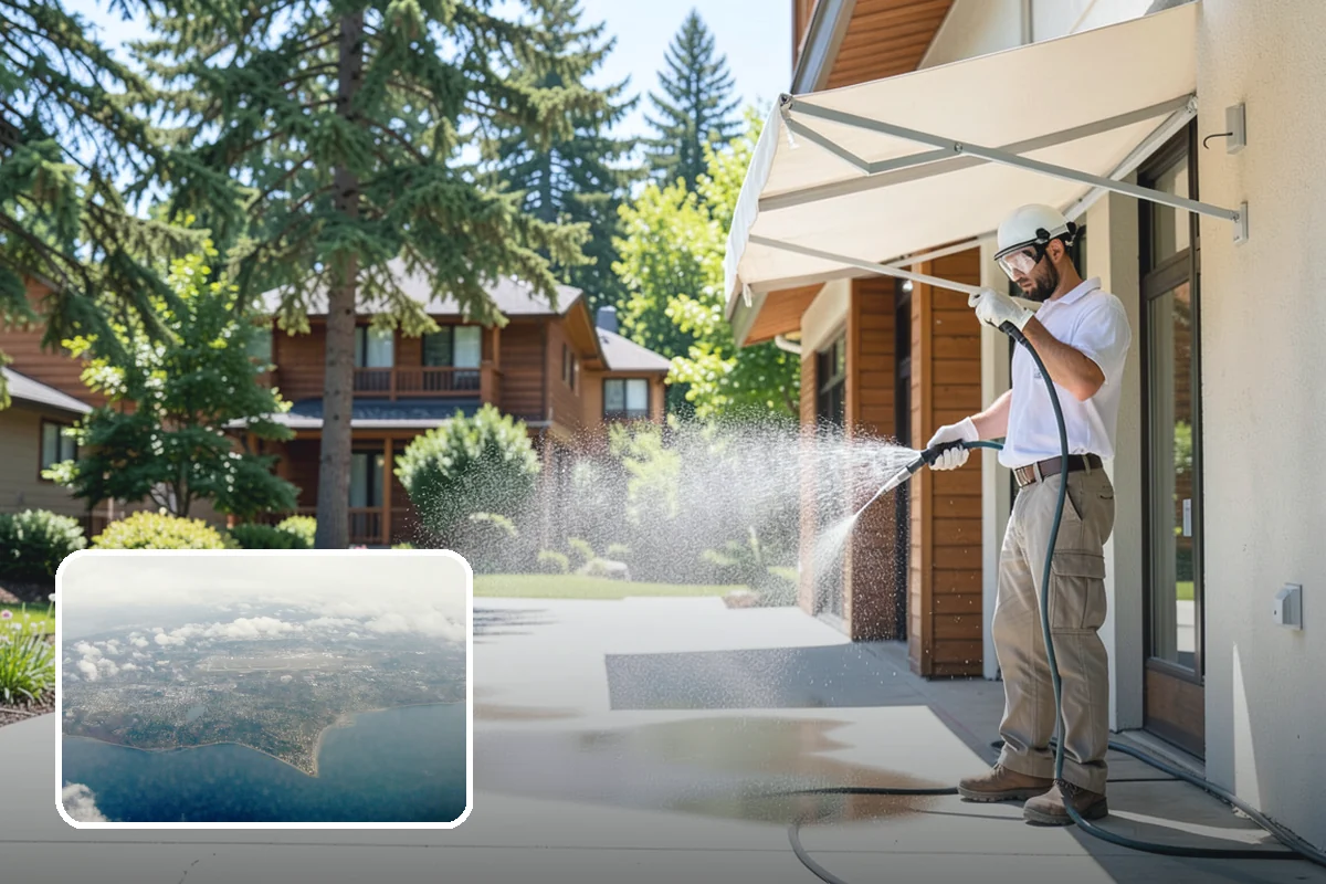Porch Cleaning in Burien, King County, WA - Removes moss and slick film from high-traffic porch floors