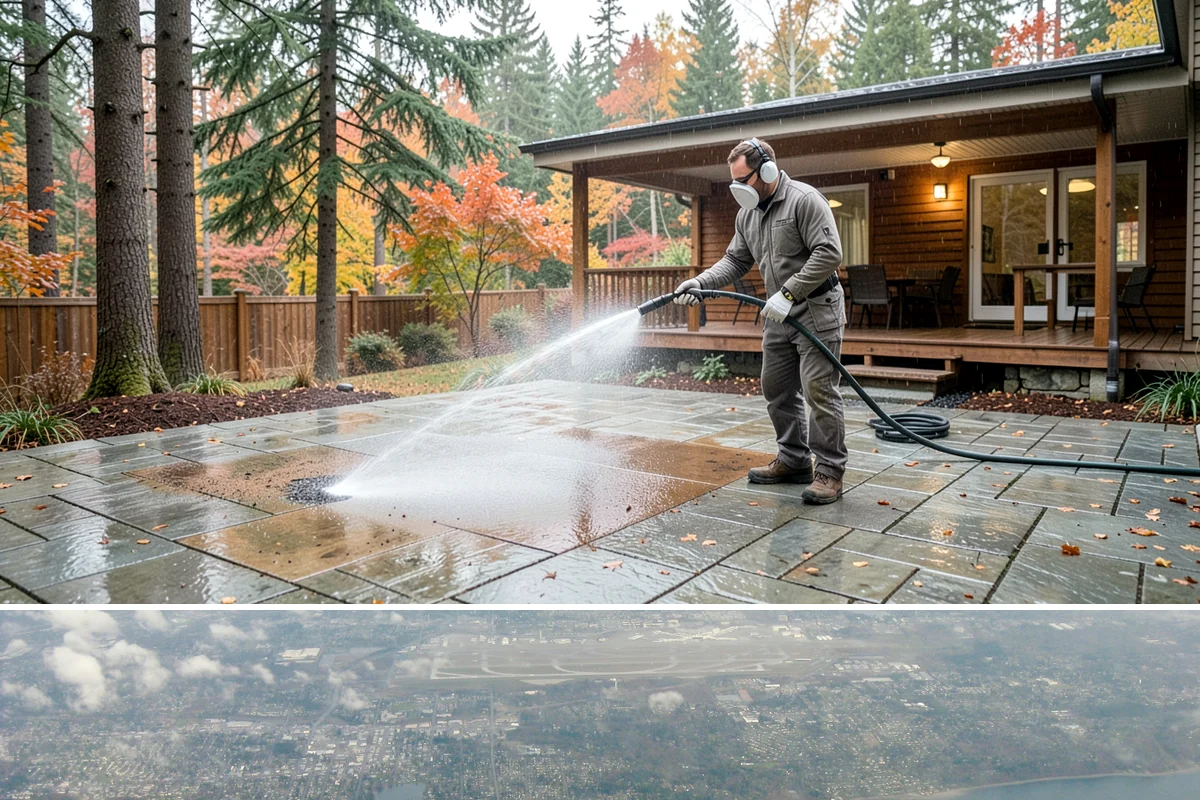 Porch Cleaning in Burien, King County, WA - Late spring is prime for porch cleaning, clearing winter moss and spring pollen just as outdoor season begins.