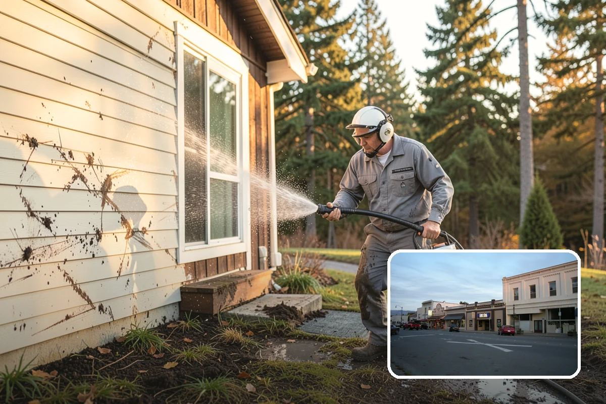 Porch Cleaning in Burlington, Skagit County, WA - Removes moss and slick film from high-traffic porch floors