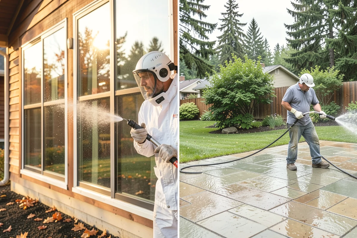 Porch Cleaning in Burlington, Skagit County, WA - Clear furniture, mats, and loose debris from the porch