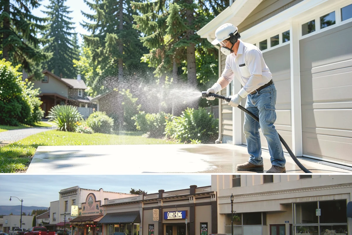 Porch Cleaning in Burlington, Skagit County, WA - Late spring is prime for porch cleaning, clearing winter moss and spring pollen just as outdoor season begins.