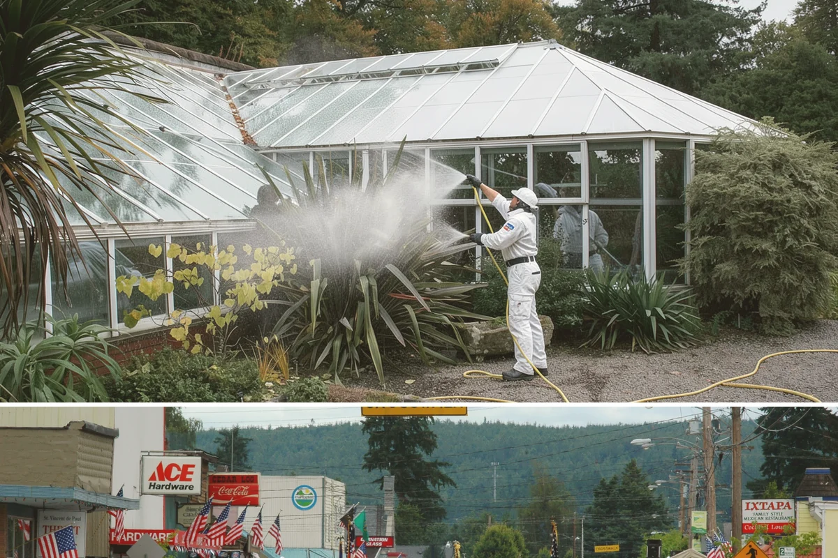 Porch Cleaning in Carnation, King County, WA - Late spring is prime for porch cleaning, clearing winter moss and spring pollen just as outdoor season begins.