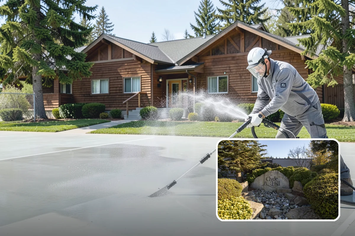 Porch Cleaning in Clyde Hill, King County, WA - Removes moss and slick film from high-traffic porch floors