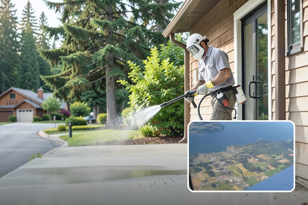 Porch Cleaning in Coupeville, Island County, WA - Removes moss and slick film from high-traffic porch floors