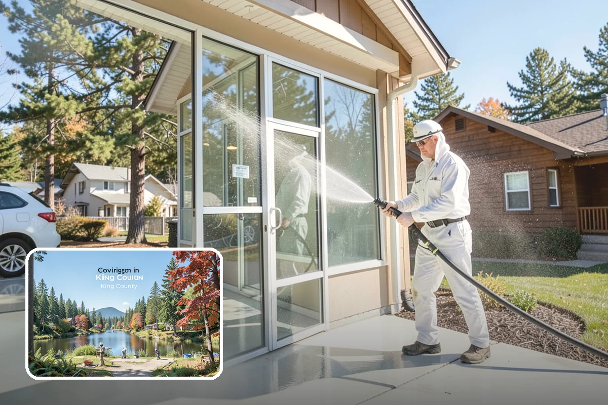 Porch Cleaning in Covington, King County, WA - Removes moss and slick film from high-traffic porch floors