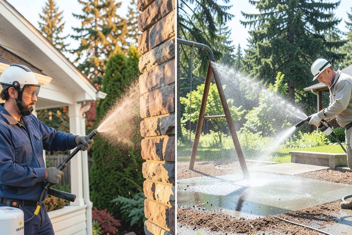 Porch Cleaning in Darrington, Snohomish County, WA - Clear furniture, mats, and loose debris from the porch