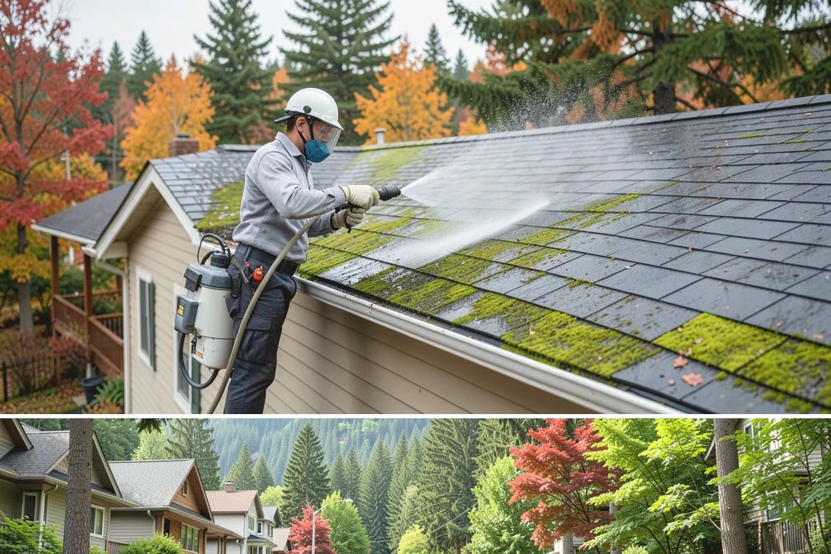 Porch Cleaning in Darrington, Snohomish County, WA - Late spring is prime for porch cleaning, clearing winter moss and spring pollen just as outdoor season begins.