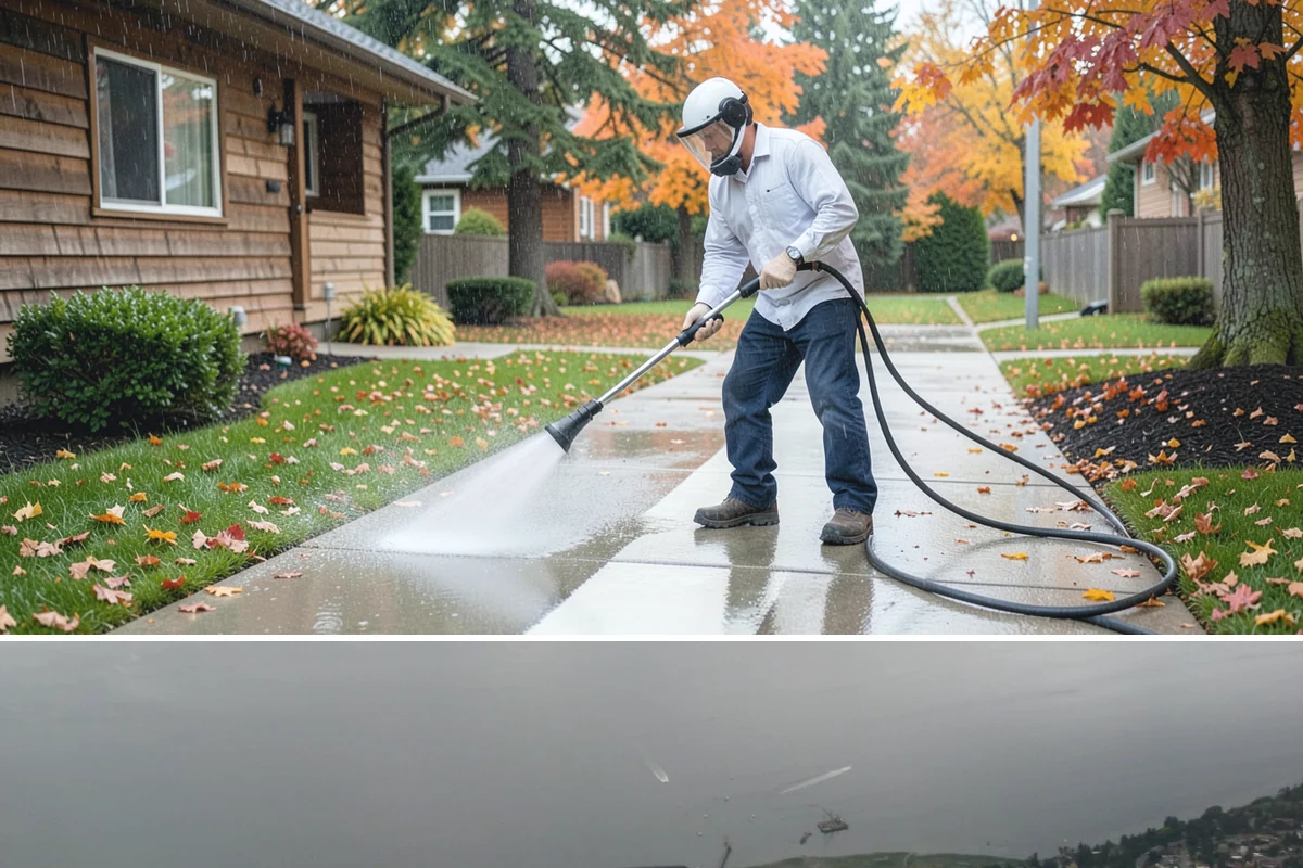 Porch Cleaning in Des Moines, King County, WA - Late spring is prime for porch cleaning, clearing winter moss and spring pollen just as outdoor season begins.