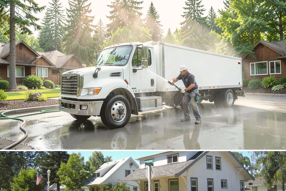 Porch Cleaning in DuPont, Pierce County, WA - Late spring is prime for porch cleaning, clearing winter moss and spring pollen just as outdoor season begins.