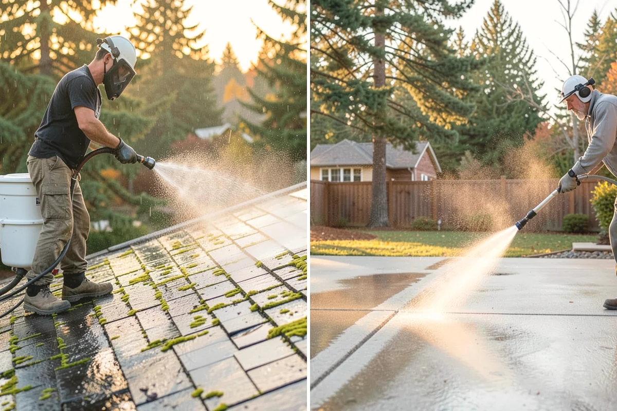 Porch Cleaning in Edgewood, Pierce County, WA - Clear furniture, mats, and loose debris from the porch
