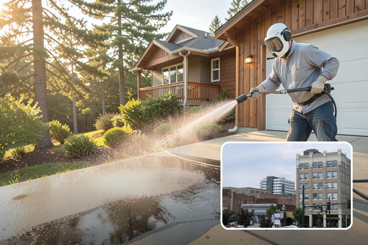 Porch Cleaning in Everett, Snohomish County, WA - Removes moss and slick film from high-traffic porch floors