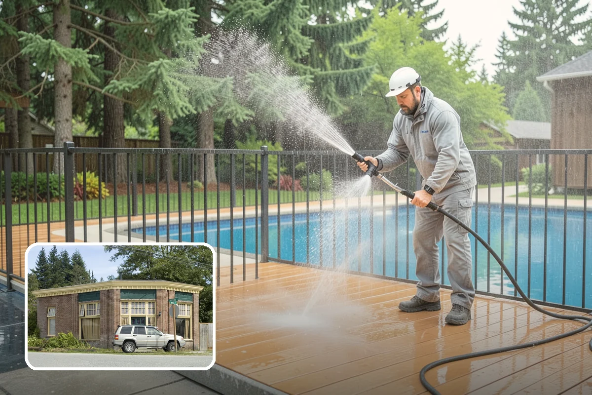 Porch Cleaning in Hamilton, Skagit County, WA - Removes moss and slick film from high-traffic porch floors