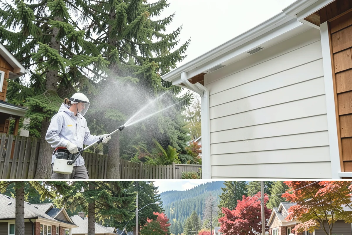 Porch Cleaning in Hunts Point, King County, WA - Late spring is prime for porch cleaning, clearing winter moss and spring pollen just as outdoor season begins.