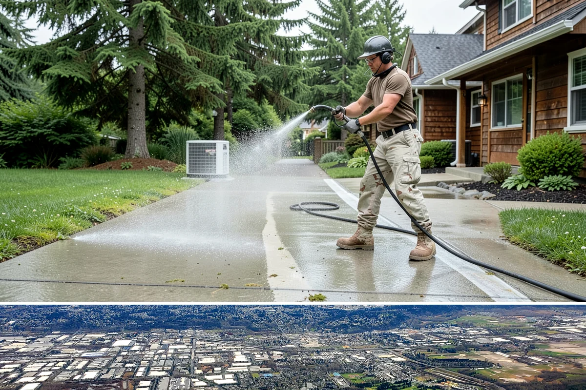 Porch Cleaning in Kent, King County, WA - Late spring is prime for porch cleaning, clearing winter moss and spring pollen just as outdoor season begins.
