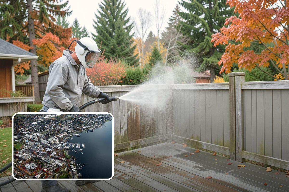Porch Cleaning in Kirkland, King County, WA - Removes moss and slick film from high-traffic porch floors