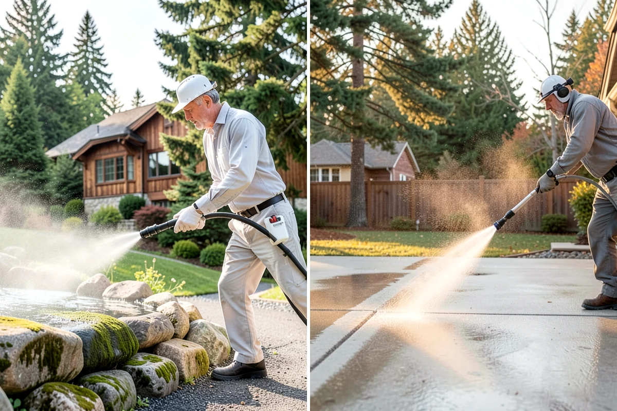 Porch Cleaning in Lyman, Skagit County, WA - Clear furniture, mats, and loose debris from the porch