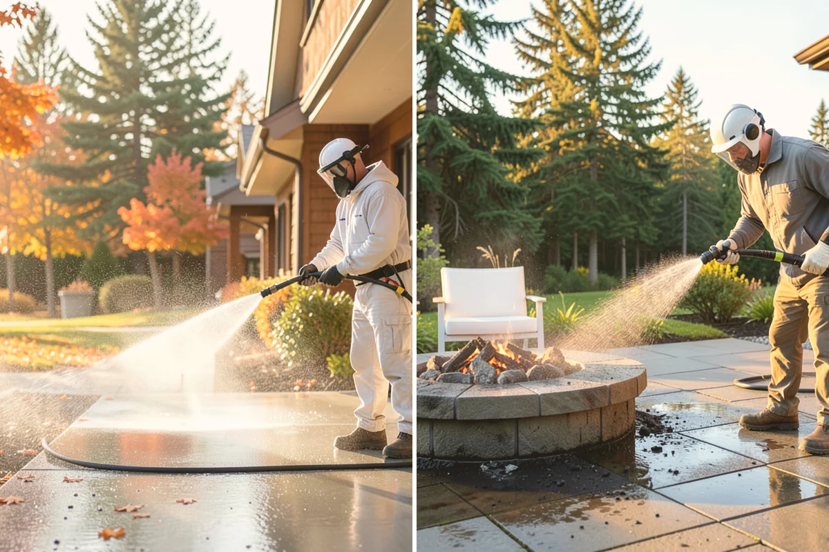 Porch Cleaning in Lynnwood, Snohomish County, WA - Clear furniture, mats, and loose debris from the porch